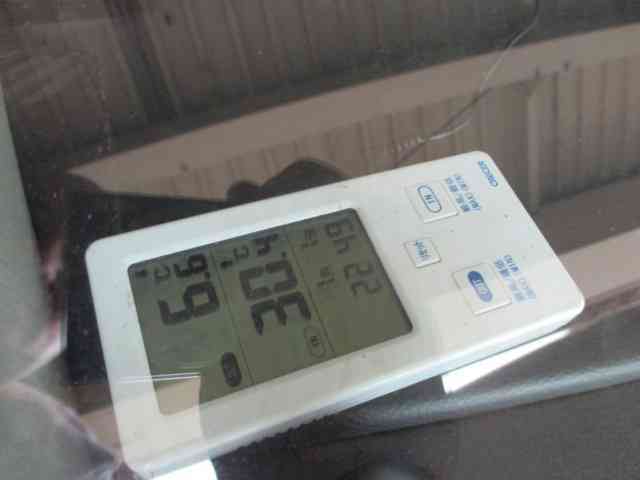 温度計の温度６，６℃